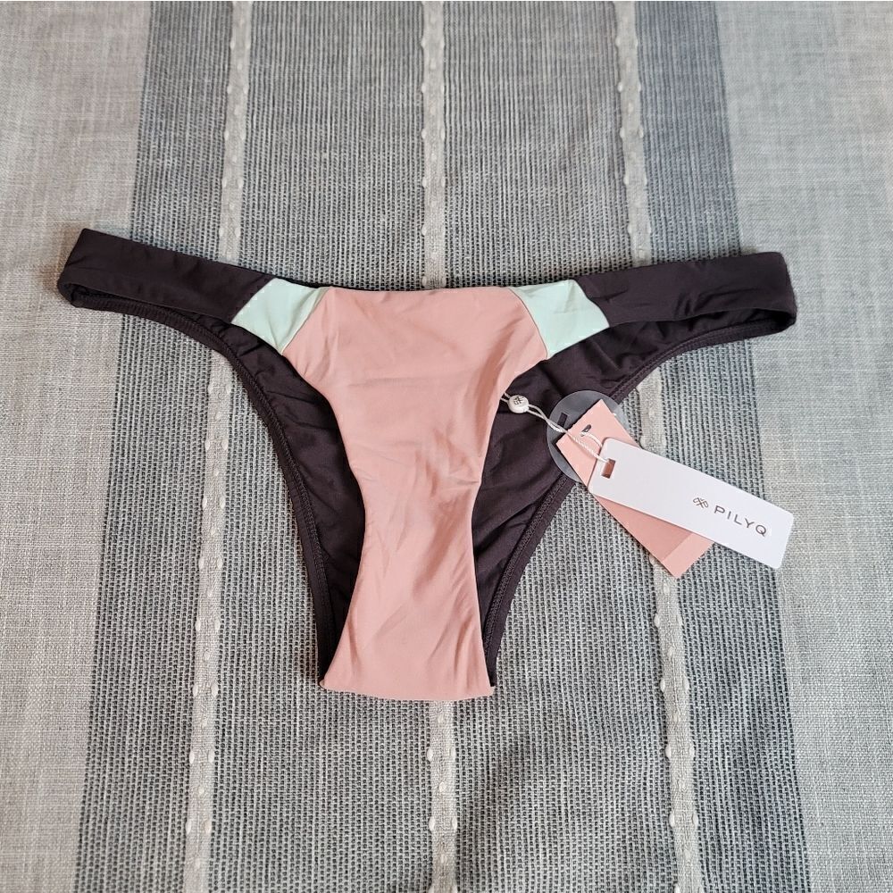 NWT- PILYQ Rivera Teeny Bikini Bottoms